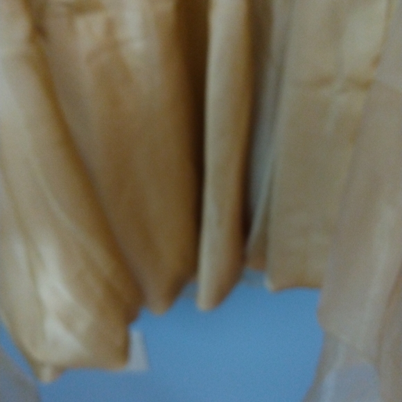 Gold Color Long Lehenga With laced back Choli Indian Traditional Dress 2 piece - Picture 6 of 10